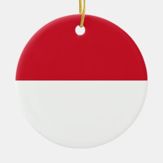 Indonesische Flagge Keramikornament (Vorne)