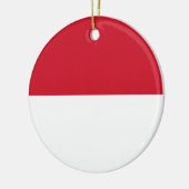 Indonesische Flagge Keramikornament (Links)