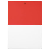 Indonesische Flagge Klemmbrett (Rückseite)