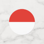 Indonesische Flagge Konfetti (Klein Vorderseite)