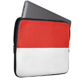 Indonesische Flagge Laptopschutzhülle (Vorne Rechts)