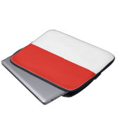 Indonesische Flagge Laptopschutzhülle (Vorne Knopf)