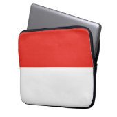 Indonesische Flagge Laptopschutzhülle (Vorderseite Links)
