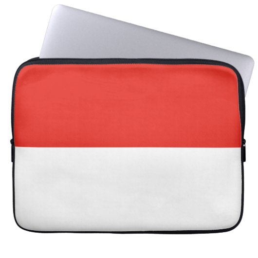 Indonesische Flagge Laptopschutzhülle (Vorderseite)