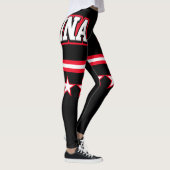 Indonesische Flagge Leggings (Rechts)