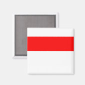 Indonesische Flagge Magnet (Vorderseite/Rückseite)