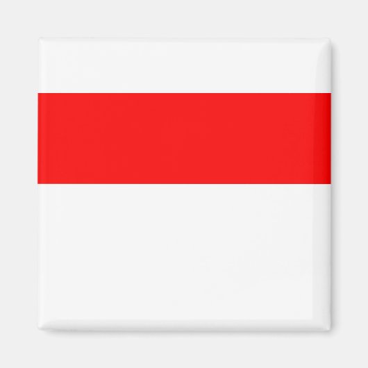 Indonesische Flagge Magnet (Vorne)