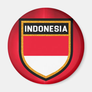 Indonesische Flagge Magnet