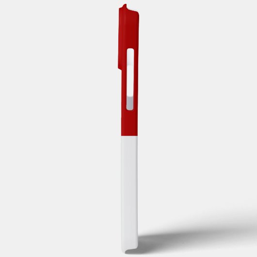 Indonesische Flagge mit COA Case-Mate iPhone Hülle (Rückseite / Links)