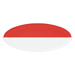 Indonesische Flagge Namenschild