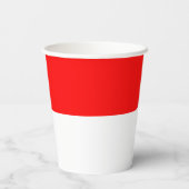 Indonesische Flagge Pappbecher (Rückseite)