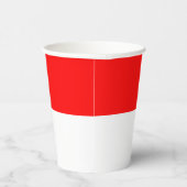 Indonesische Flagge Pappbecher (Rechts)