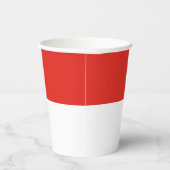 Indonesische Flagge Pappbecher (Rechts)