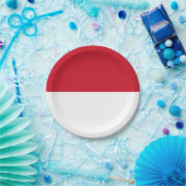 Indonesische Flagge Pappteller (Party)