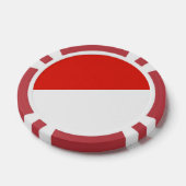 Indonesische Flagge Pokerchips (Einzeln)