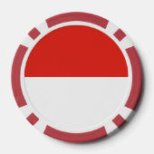 Indonesische Flagge Pokerchips (Rückseite)