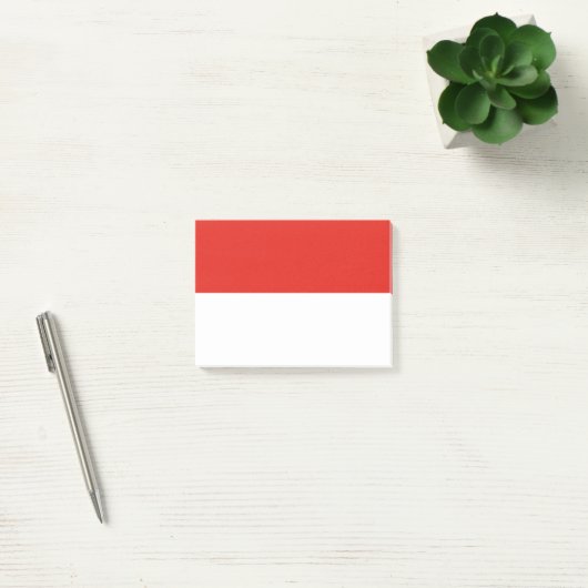 Indonesische Flagge Post-it Klebezettel (Büro)
