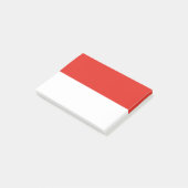 Indonesische Flagge Post-it Klebezettel (angewinkelt)