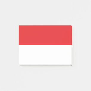 Indonesische Flagge Post-it Klebezettel