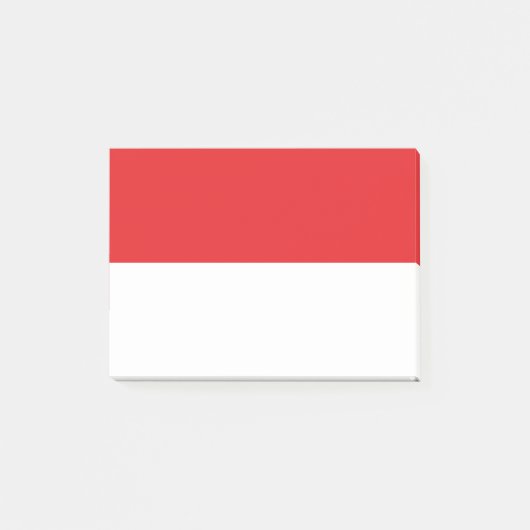 Indonesische Flagge Post-it Klebezettel (Vorderseite)
