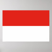 Indonesische Flagge Poster (Vorne)