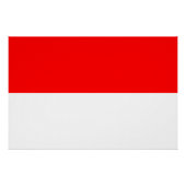 Indonesische Flagge Poster (Vorderseite)