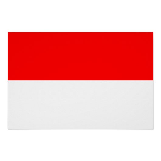 Indonesische Flagge Poster (Vorderseite)