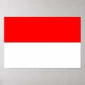 Indonesische Flagge Poster (Vorne)