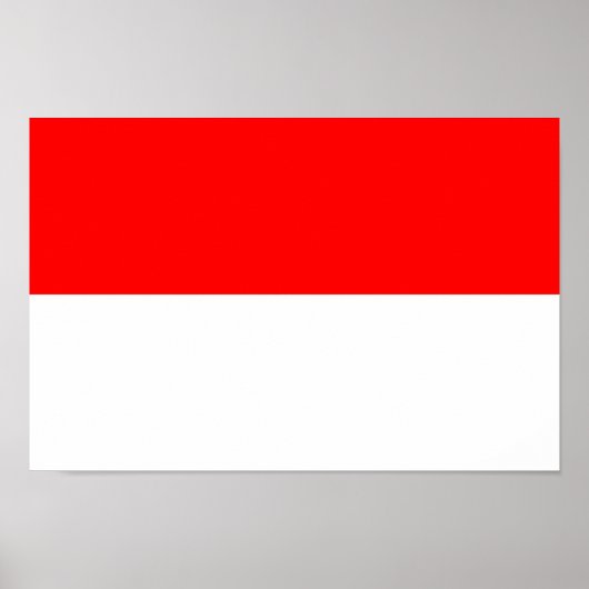 Indonesische Flagge Poster (Vorne)