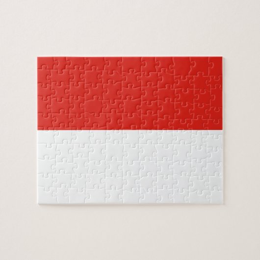 Indonesische Flagge Puzzle (Horizontal)