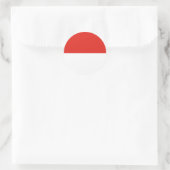 Indonesische Flagge Runder Aufkleber (Tasche)