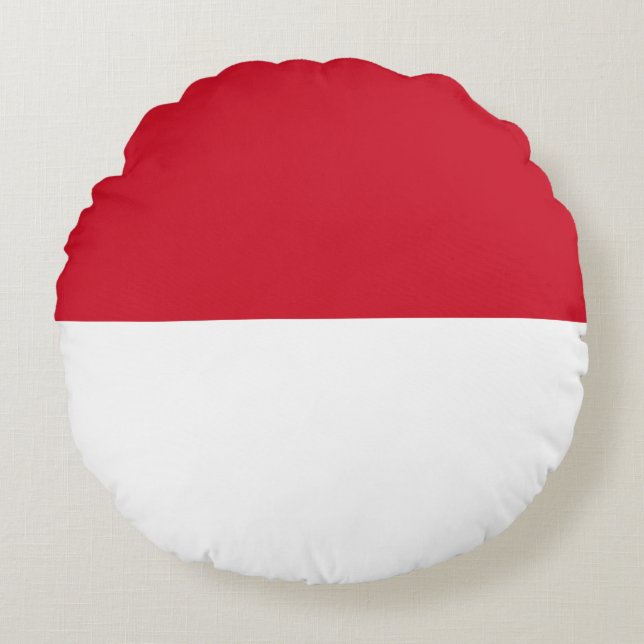 Indonesische Flagge Rundes Kissen (Vorderseite)