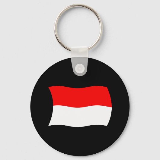 Indonesische Flagge Schlüsselanhänger (Vorderseite)