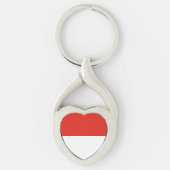 Indonesische Flagge Schlüsselanhänger (Vorderseite)