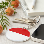 Indonesische Flagge Schlüsselanhänger (Vorderseite rechts)