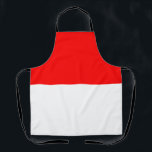 Indonesische Flagge Schürze<br><div class="desc">Patriotische Flagge Indonesiens.</div>