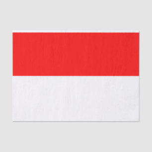 Indonesische Flagge Seidenpapier