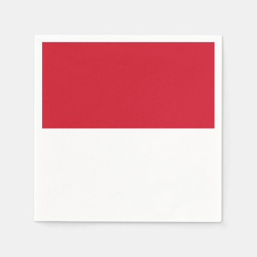 Indonesische Flagge Serviette (Vorderseite)