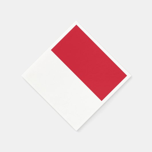 Indonesische Flagge Serviette (Ecke)