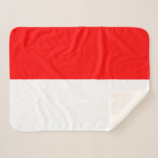 Indonesische Flagge Sherpadecke (Vorderseite (Horizontal))