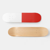 Indonesische Flagge Skateboard (Horizontal)