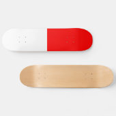 Indonesische Flagge Skateboard (Horizontal)