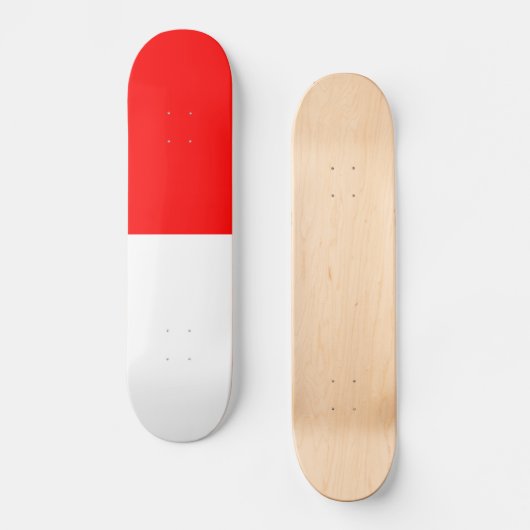 Indonesische Flagge Skateboard (Vorderseite)