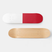 Indonesische Flagge Skateboard (Horizontal)