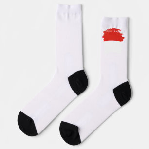 Indonesische Flagge Socken