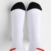 Indonesische Flagge Socken (Oben)