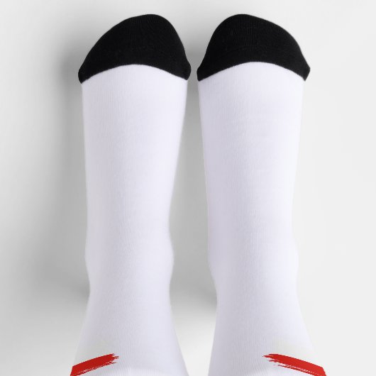 Indonesische Flagge Socken (Oben)