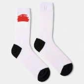 Indonesische Flagge Socken (Rechts)