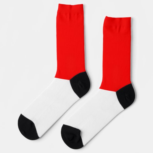 Indonesische Flagge Socken (Linkes Detail)
