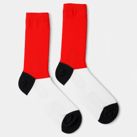 Indonesische Flagge Socken (Rechts)